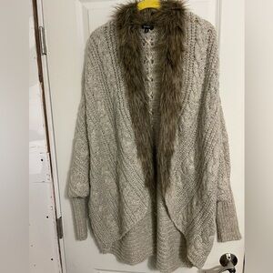 Hardly worn faux fur trim